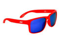 Lunettes de Soleil Rouge Fluo