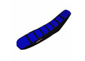 Housse de selle TM MX-EN 125 250 450 530 2003-2007 TOP BLUE- SIDE BLACK-STRIPES BLACK (M1010-3BLBB)