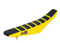 Housse de selle SUZUKI DRZ 400 01-20 TOP BLACK- SIDE YELLOW-STRIPES YELLOW (M313-3BYY)